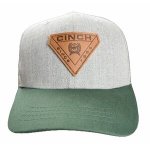 Cinch Leather Patch Western Snapback Hat